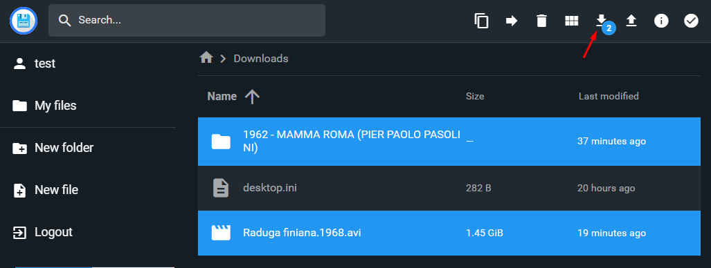 Нажать кнопку загрузки