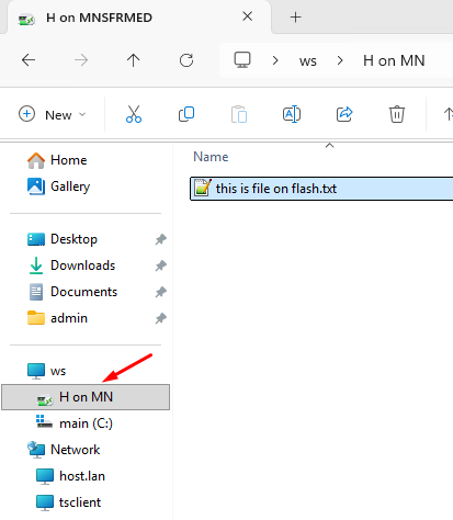 Общий диск в проводнике VDI